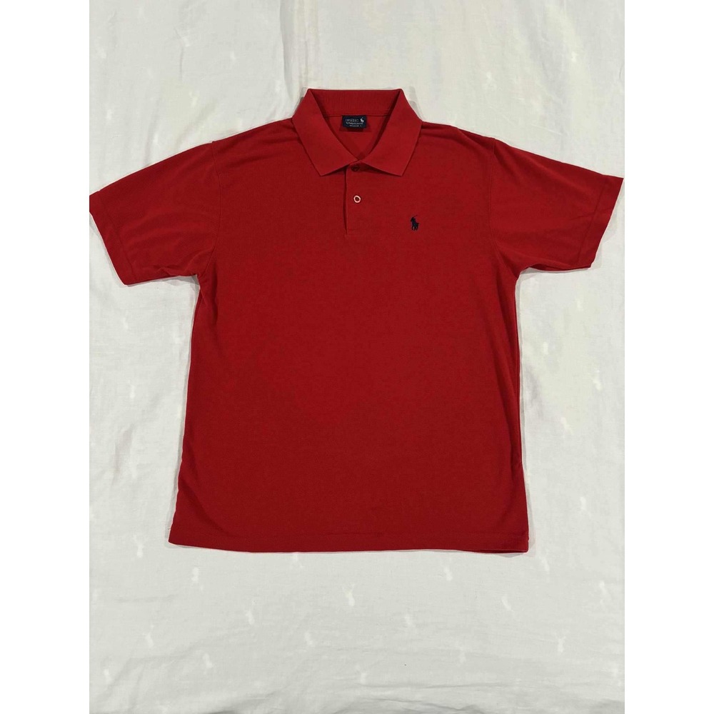 Mens‎ Polo Ralph Lauren Red Short Sleeve Polo Shirt Classic Fit- Large